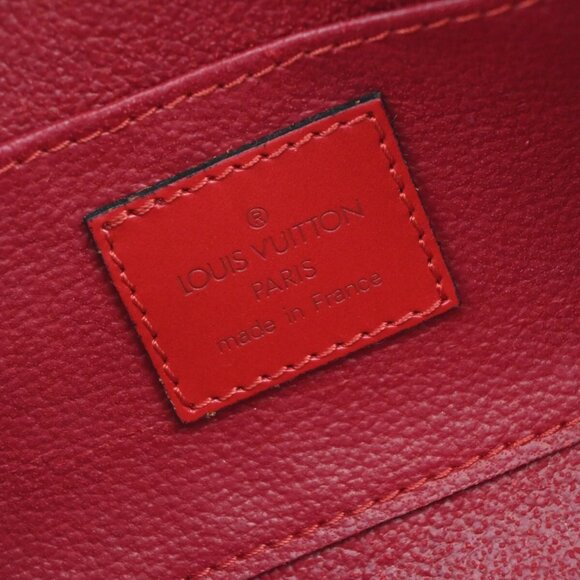LOUIS VUITTON LV Logo Dauphine PM Pouch Bag Epi Leather Red - Picture 6 of 16